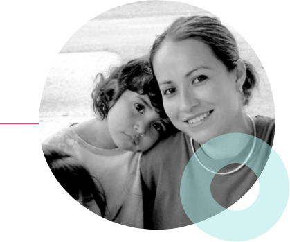 Photo of a sweet girl and her teacher - RCMA Employees